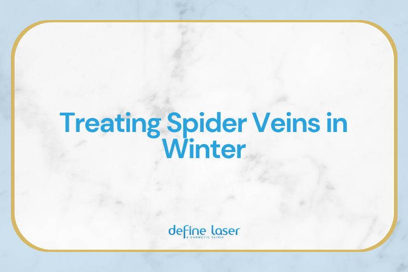 2022-03-treating-spider-veins-in-winter-blog-header Did you know that summer legs are best made in winter?! Who would have thought, right? Treating spider veins in winter has many benefits, and this article examines this. During winter, visible veins are often at their worst, standing out more due to reduced physical activity and blood circulation. It can make them look quite unsightly, but you can utilise the effect to improve the outcome of treatments. In a nutshell, the more visible the veins are, the easier it is to identify and treat the problem areas. In addition to this, sun exposure can increase the discolouration and bruising that laser treatments can cause. Keeping treatment areas covered will lead to much better results. There is less temptation to head to the beach or go for a swim in winter, so exposure to sun and heat is reduced, and results are maximised. What are Spider Veins? Spider veins are broken veins that appear in clusters of tiny blood vessels close to the skin’s surface. They can take on a red, web-like appearance that can be quite noticeable. These red or purple veins can appear anywhere on the body but are most common on the thighs, calves, ankles, behind the knees and even on the face. Depending on the severity, spider veins can appear in small patches but are also known to cover large areas. Whilst most are completely harmless and asymptomatic, they can leave people feeling self-conscious. Spider Veins vs Varicose Veins Spider veins are often confused with varicose veins, but they are quite different. Varicose veins are swollen, twisted, larger blood vessels often visible above the skin – most common on the legs and feet. Varicose veins can be painful and cause uncomfortable symptoms such as heaviness, aching, swelling, throbbing, itching, leg fatigue, night cramps and restless legs. What Causes Spider Veins? Several known factors can lead to people developing spider veins. Some of the causes are hereditary and increase with age. Other contributing causes can be: • Obesity • Prolonged sitting or standing • Poor blood flow. Define Laser & Cosmetic Clinic has the Solution The first step is your free consultation with Dr Lindsay Watson when treating spider veins. Dr Watson will assess the areas of concern discuss the treatment process, cost and amount of sessions needed. The result will be a customised treatment plan formulated especially for you. Spider Vein Laser Treatment The actual treatment utilises laser technology to reduce the appearance of spider veins. The Gentle Max Pro laser makes this treatment quick, effective, and minimally invasive. Dr Watson positions the laser to target the haemoglobin in red blood cells, visibly reducing the unwanted spider veins. Some patients may experience mild discomfort due to the heat pulse produced by the laser. However, there are techniques to reduce this. Dr Watson uses a cooling device in conjunction with the laser, providing comfort and protection to the skin. Effectiveness of Treatment Treating spider veins with a laser is extremely effective. The number of treatments required will be dependent on the severity of the condition and the size of the affected area. In most cases, laser treatment can permanently remove spider veins. In saying that, Dr Watson recommends touch-ups once or twice a year for maintenance purposes. Dr Watson recommends 6-week intervals between visits for maximum effectiveness for your initial treatment. Say Goodbye to Spider Veins Ready to say goodbye to spider veins? Treating spider veins is simple, effective and mostly permanent. Contact the Define Laser team today to discuss your treatment plan.